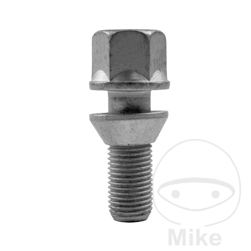 Tornillo de Rueda M12x1.25x26 Cono 17 Plateado (10 uds) | Motos Camaral