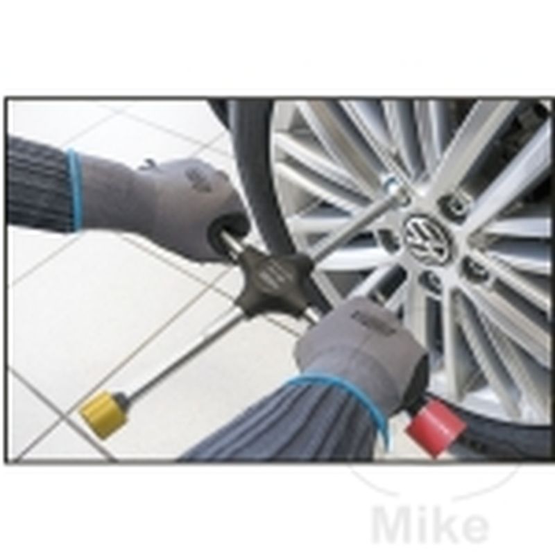 Llave en Cruz 17x19x21x1/2 con Fundas Coloradas | Motos Camaral