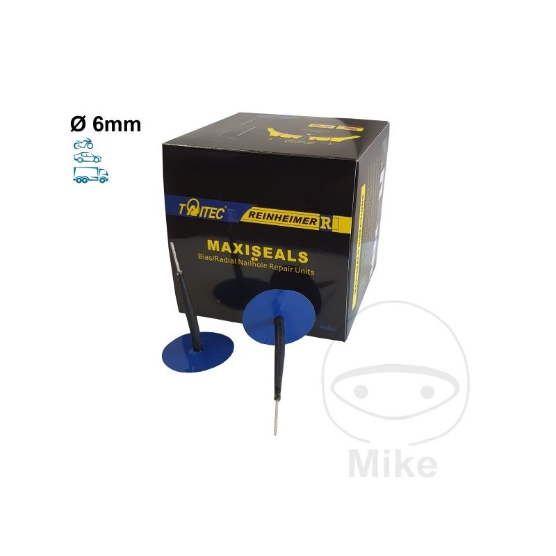 Maxi Seal 6 mm Pack 25 piezas | Reparación Neumáticos | Motos Camaral