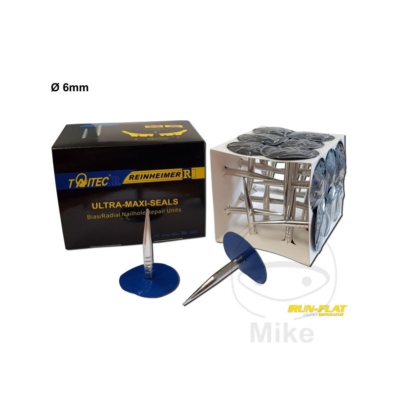 Hongo de reparación neumáticos 6 mm 24 uds | Motos Camaral