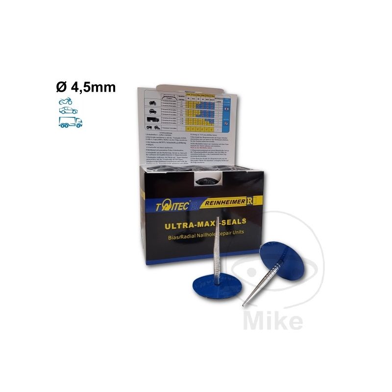 Hongo de reparación neumáticos 4.5 mm (24 uds) | Motos Camaral