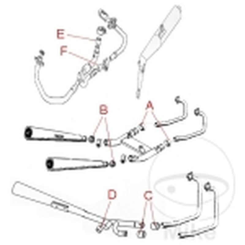 Junta Conector de Escape OEM 22x28x25mm | Motos Camaral
