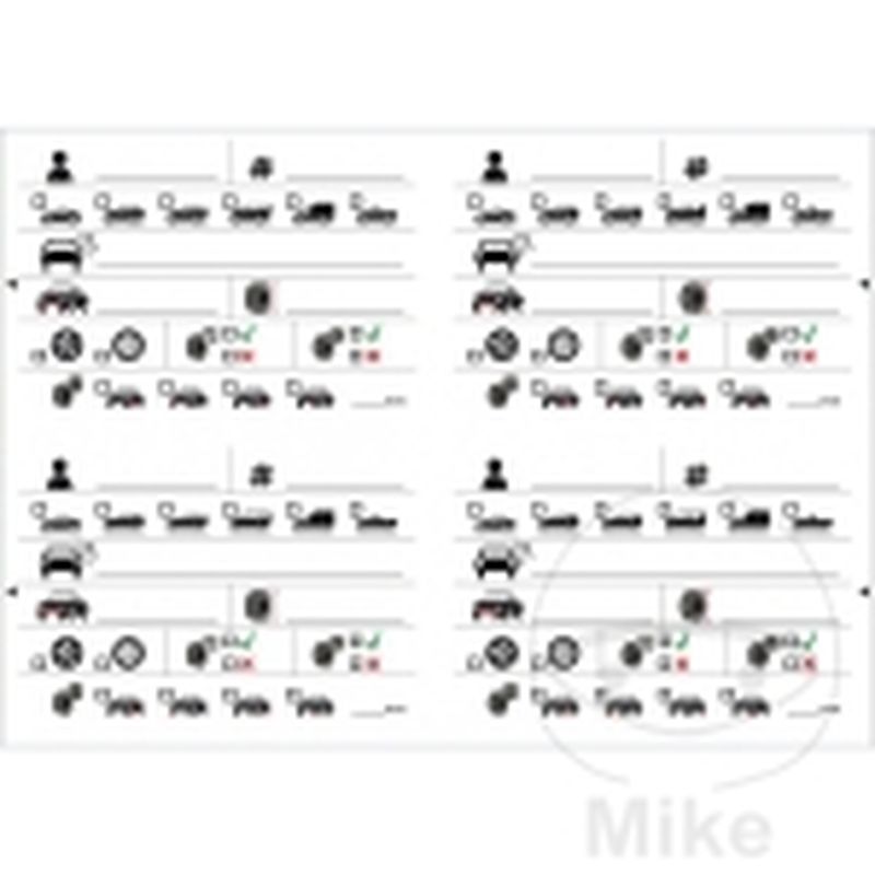 Ersatzetiketten 100 piezas para 2980007 | Motos Camaral