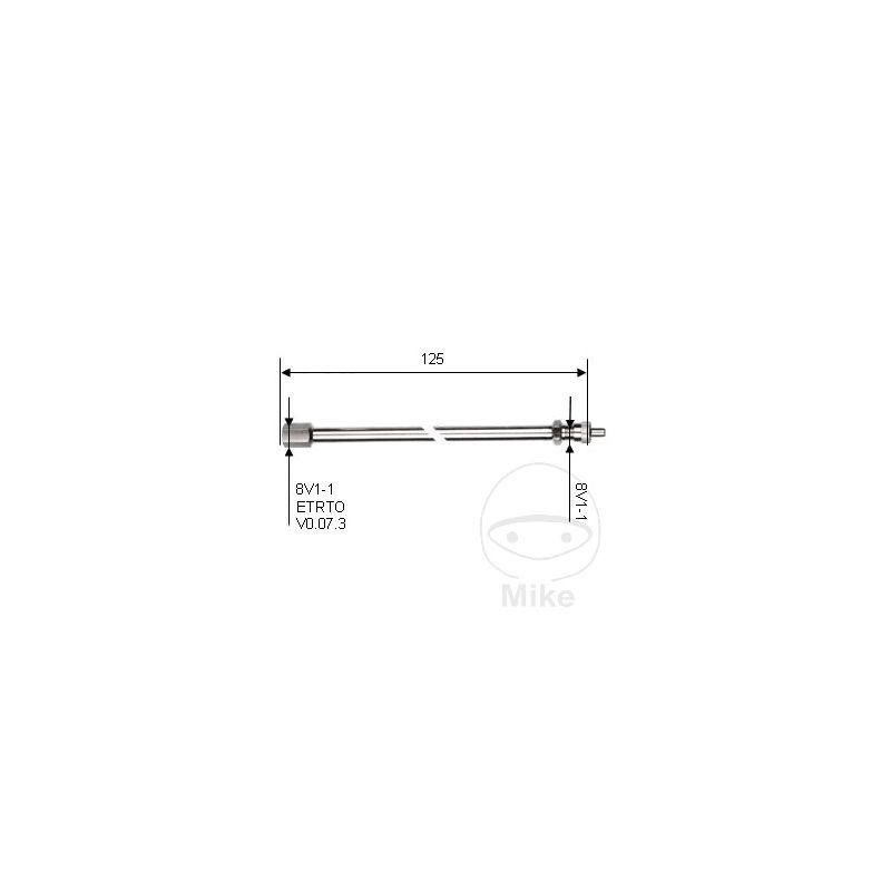 Extensión de Válvula Rígida 125 mm | Motos Camaral