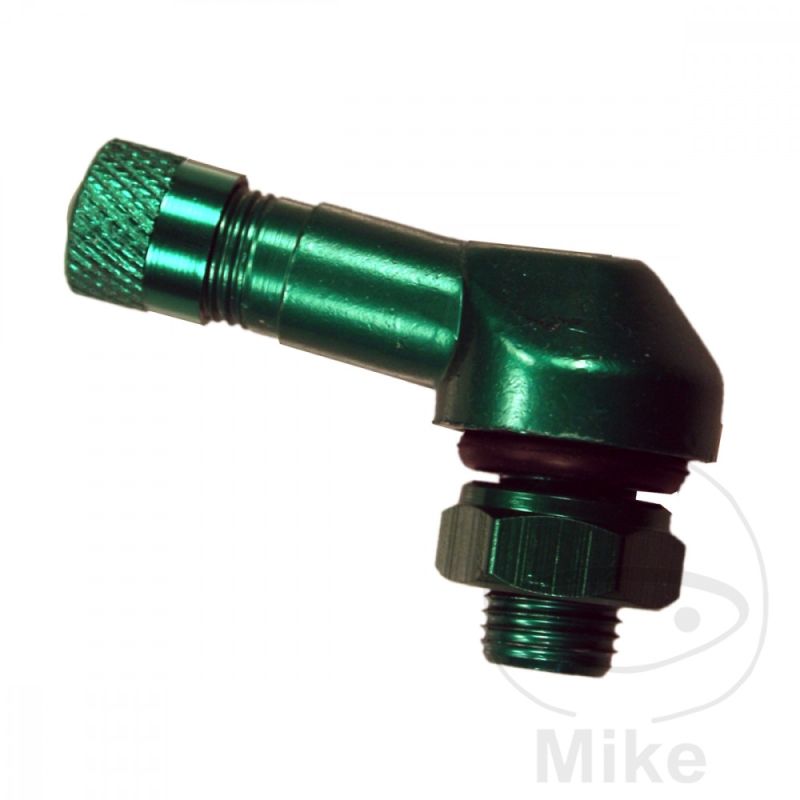 Válvula en Ángulo Aluminio JMP Verde 8.3mm | Motos Camaral