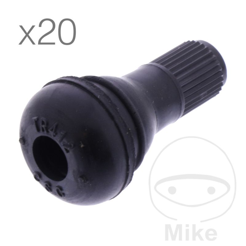 Válvula de Goma 11.3 mm TR412 JMP (Pack 20) | Motos Camaral