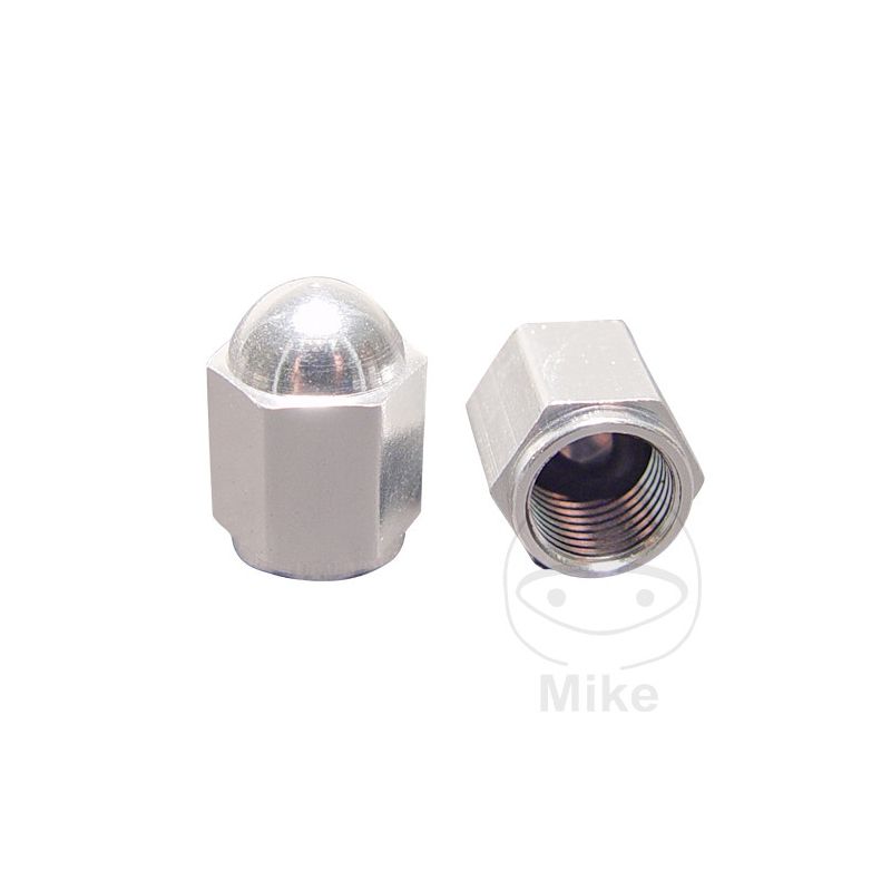 Tapa de Válvula Aluminio Plateado JMP | Motos Camaral