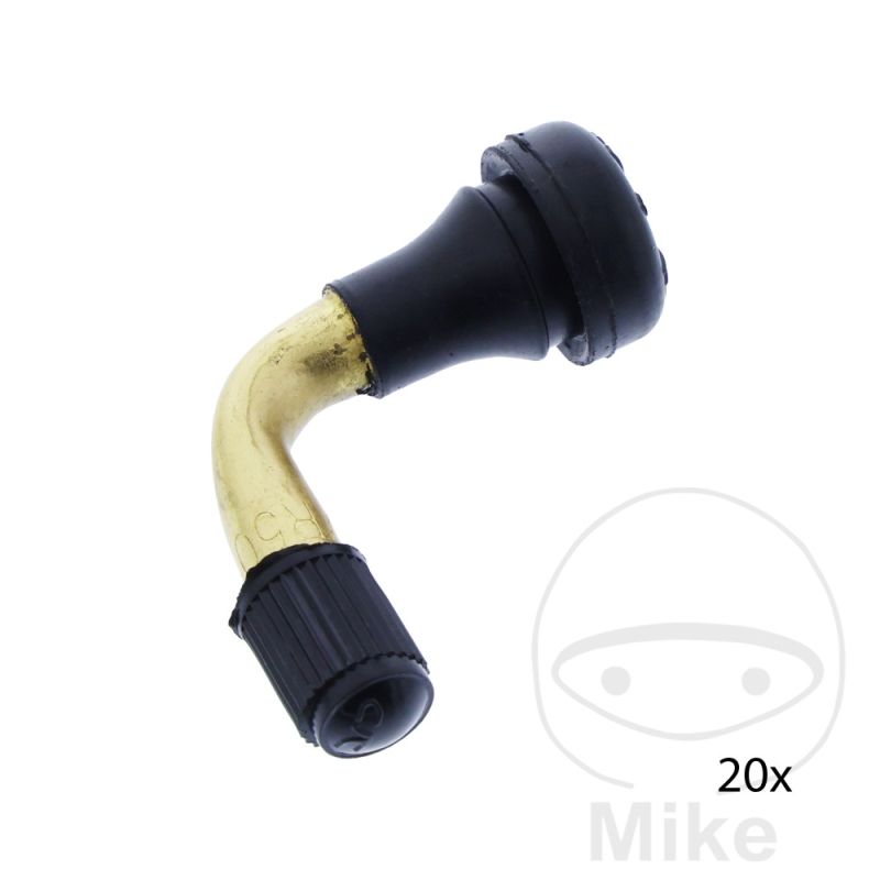 Válvula de Goma Acodada 8.8 mm para Scooter (Pack 20) | Motos Camaral