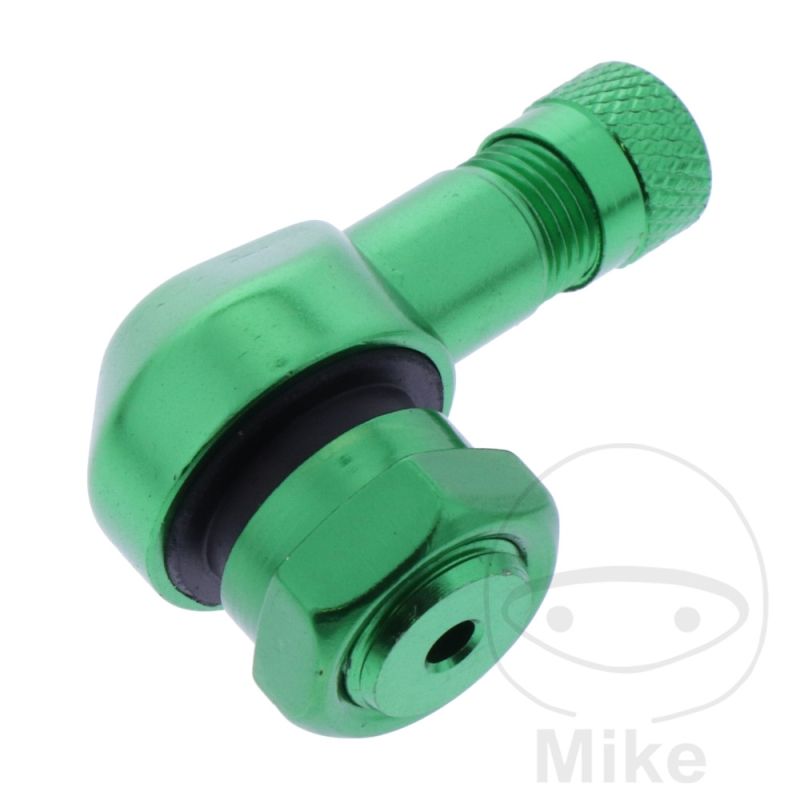 Válvula en Ángulo Aluminio JMP Verde 11.3mm | Motos Camaral