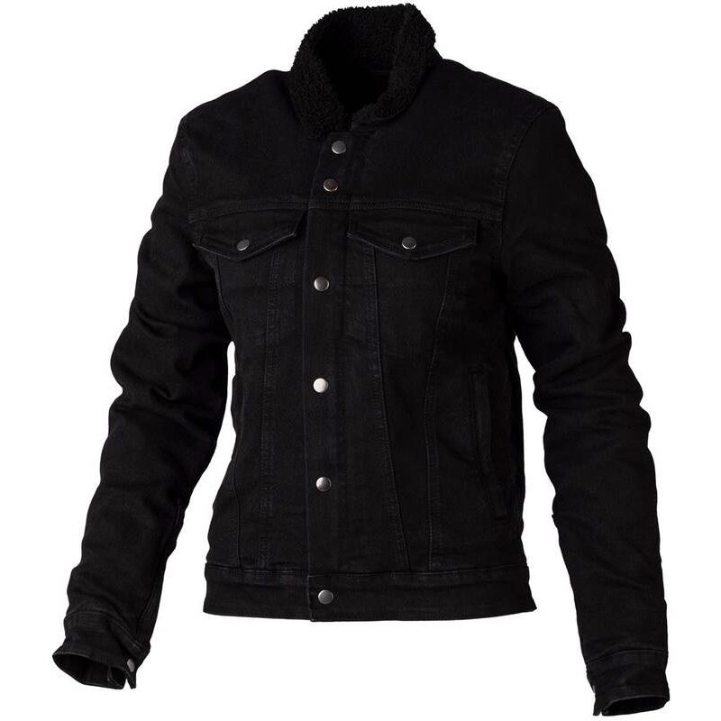 Chaqueta textil reforzada con aramida RST Sgerpa Denim CE hombre - Negro - motoscamaralweb.com