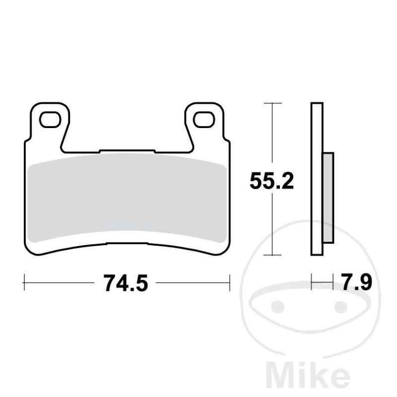 Pastillas de Freno Sinter Delanteras TRW 7329741 | Motos Camaral