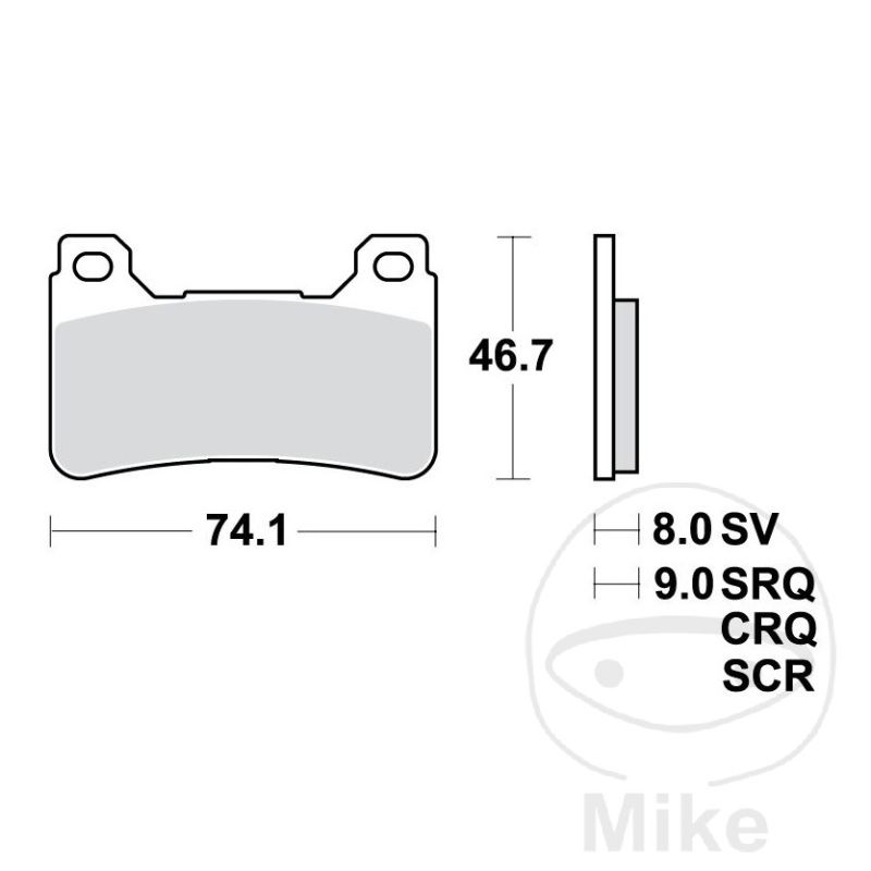 Pastillas de Freno Sinter SCR TRW 7371151 | Motos Camaral