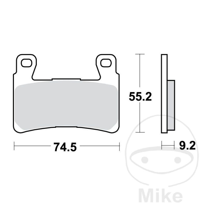 Pastillas de Freno Sinter Delantero TRW 7329741 | Motos Camaral