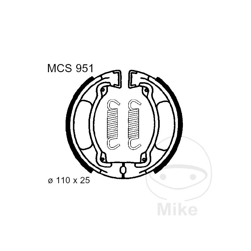 Zapatas de freno con muelle TRW 7328198 | Motos Camaral