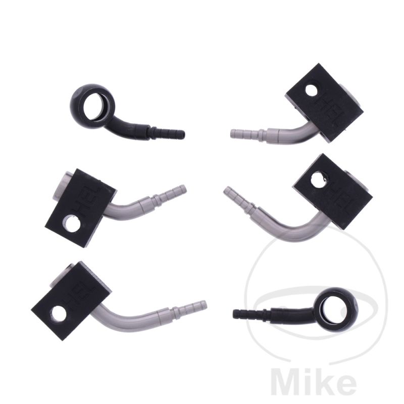 Latiguillo de freno metálico kit 3 piezas negro | Motos Camaral