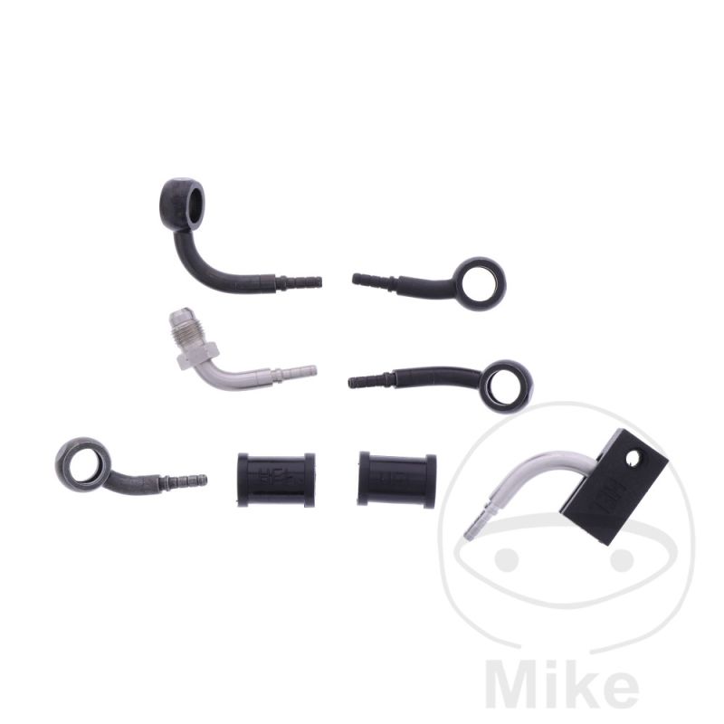 Latiguillo de Freno Metálico Kit 3 Piezas Negro | Motos Camaral