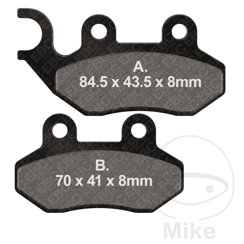 Pastillas de Freno Carbón Scooter EBC 7872278 | Motos Camaral