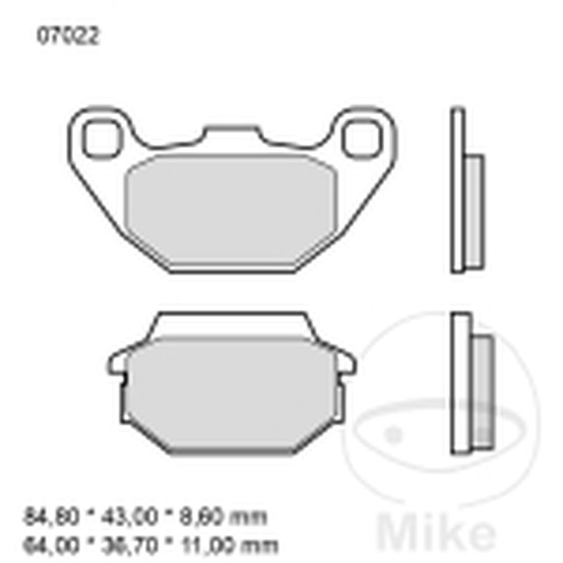 Pastillas de Freno CC Scooter Brembo 7324080 | Motos Camaral