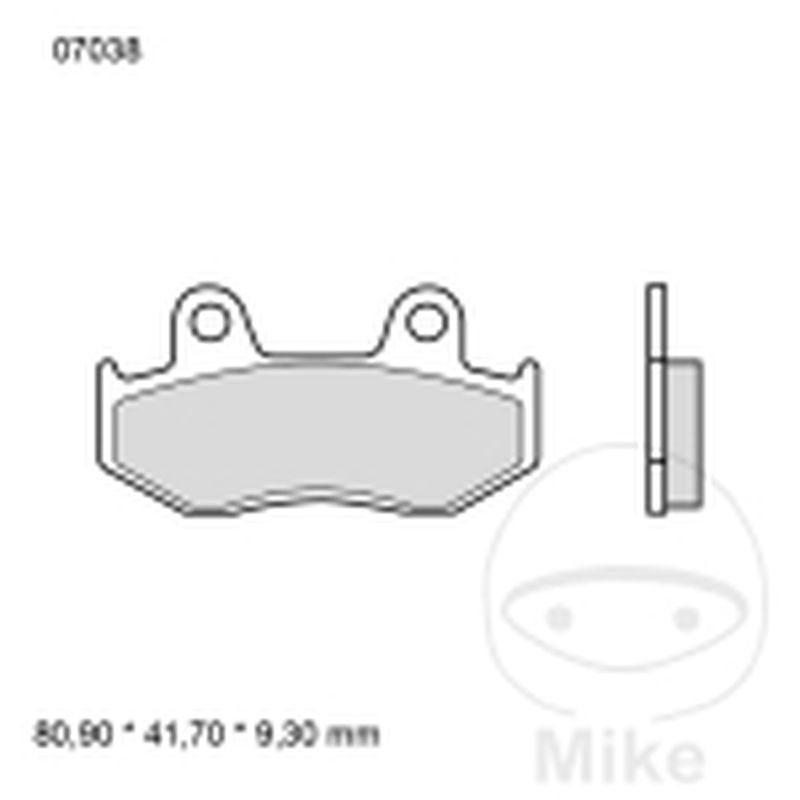 Pastillas de Freno CC Scooter Brembo 7320037 | Motos Camaral