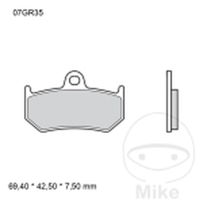 Pastillas de Freno Sinter Trasero SP Brembo | Motos Camaral