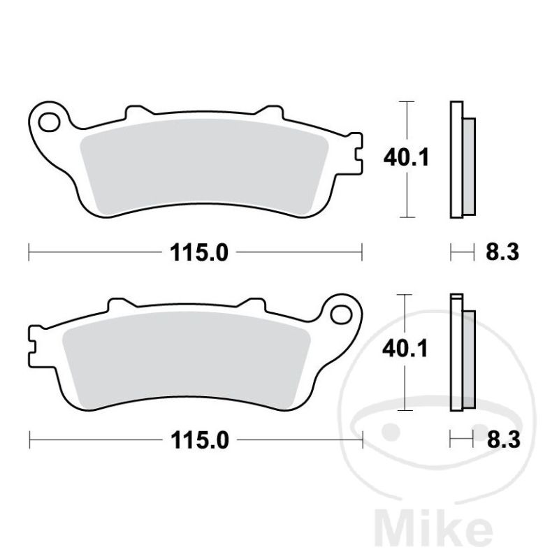 Pastillas de Freno Sinter Traseras TRW 7328818 | Motos Camaral