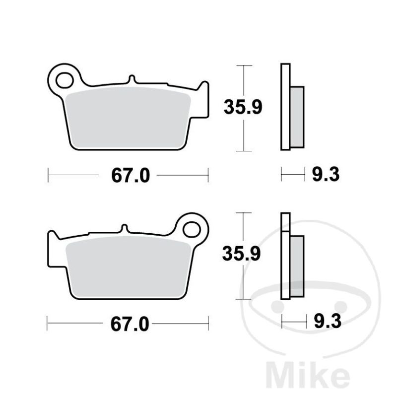 Pastillas de Freno Sinter RSI TRW 7320070 | Motos Camaral