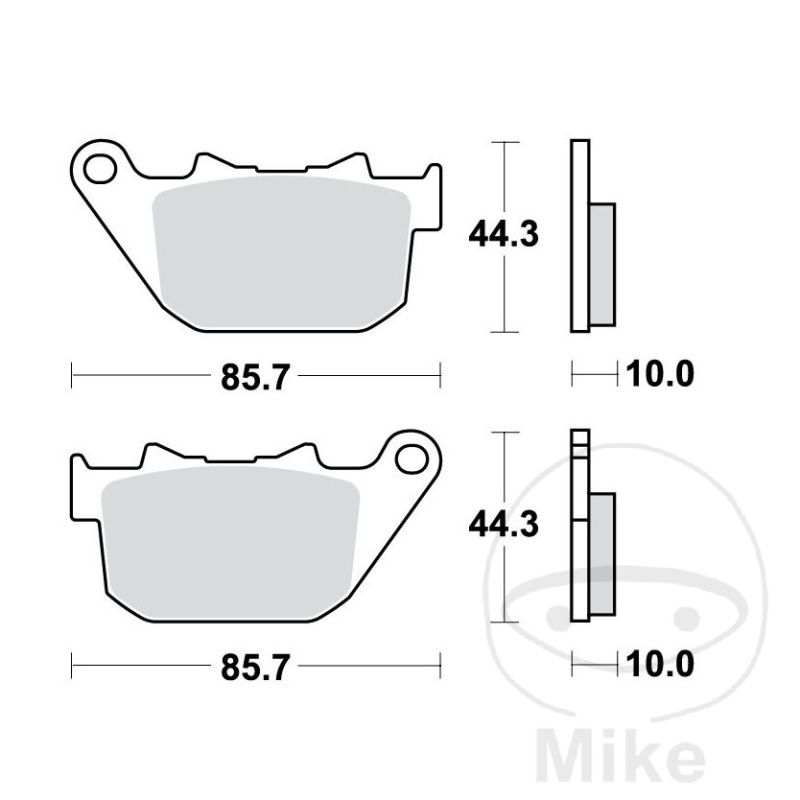 Pastillas de freno sinter trasero TRW 7320682 | Motos Camaral
