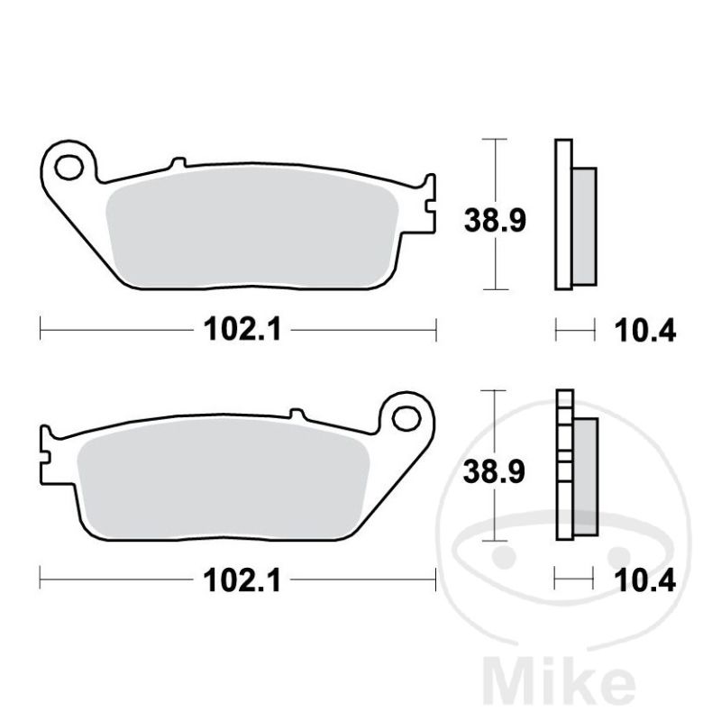 Pastillas de Freno Sinter Trasero TRW 7322670 | Motos Camaral