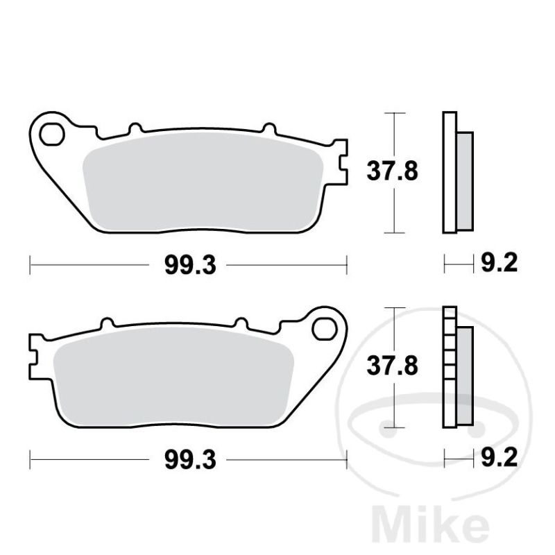 Pastillas de Freno Sinter Trasero TRW 7322654 | Motos Camaral