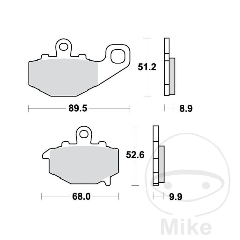 Pastillas de Freno Sinter Traseras TRW 7370817 | Motos Camaral