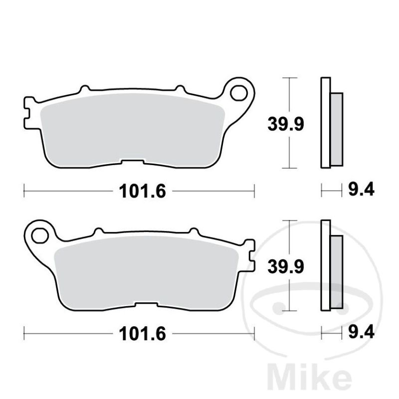 Pastillas de Freno Sinter Trasero TRW 7320022 | Motos Camaral