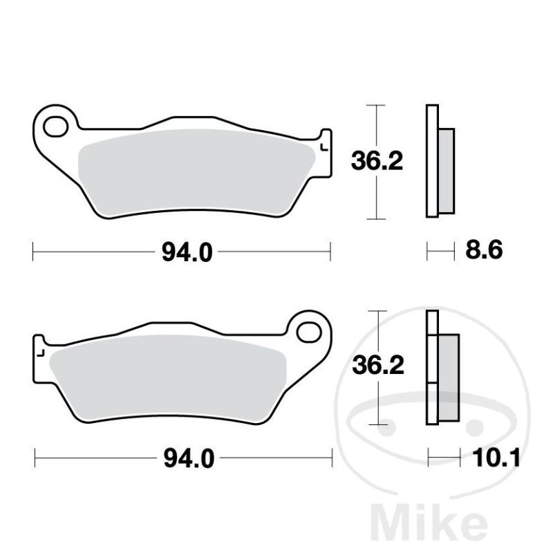 Pastillas de Freno Sinter Traseras TRW 7324254 | Motos Camaral