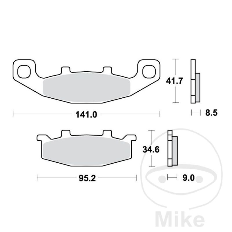 Pastillas de Freno Sinter Trasero TRW 7328636 | Motos Camaral