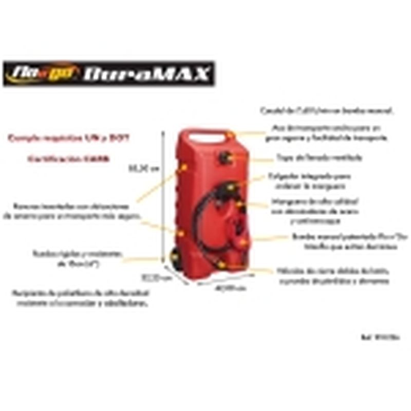 TANQUE GASOLINA CON SURTIDOR Y RUEDAS 53L SCEPTER - DURAMAX - motoscamaralweb.com