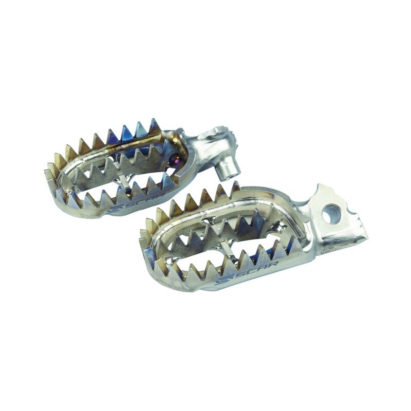 Estriberas SCAR Gripper - Titanio - motoscamaralweb.com