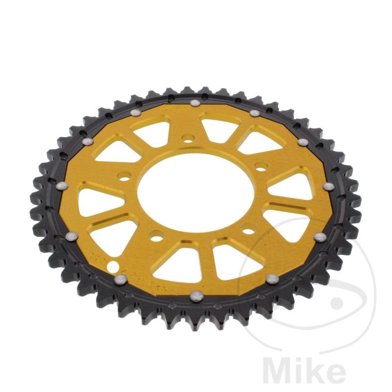 Corona ZF Dual 47 Dientes Paso 530 Dorada | Motos Camaral