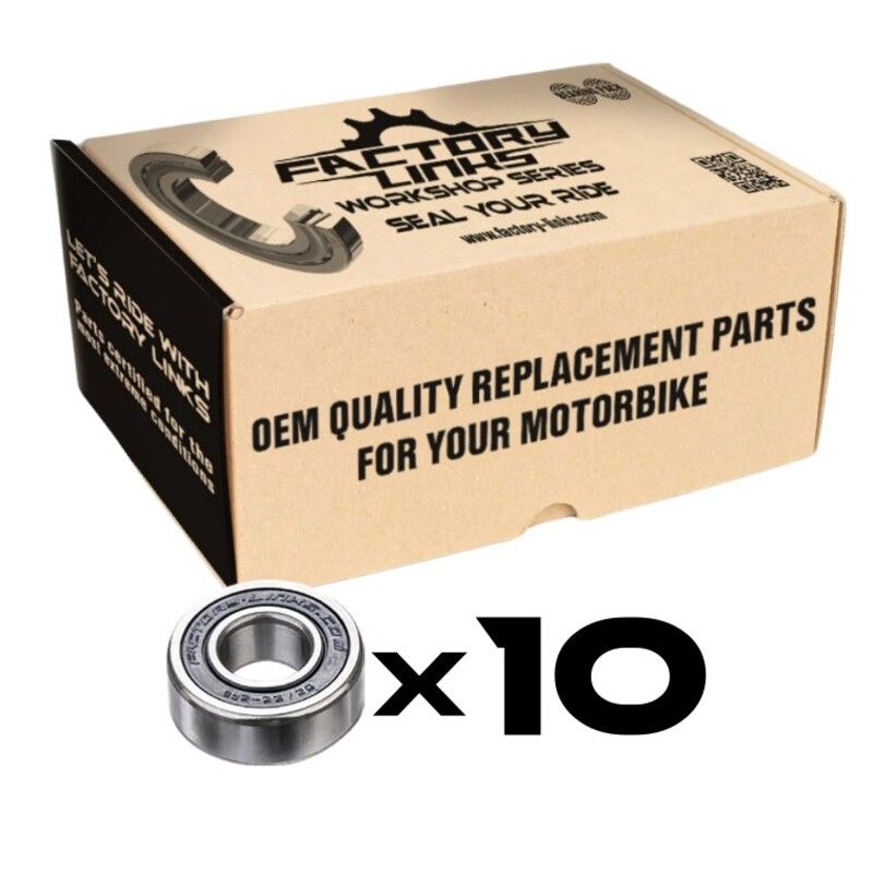 Pack de rodamientos FACTORY LINKS - 6003 2RS (x10) - motoscamaralweb.com