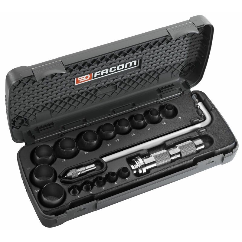 Caja sacabocados FACOM ø3-30mm - motoscamaralweb.com