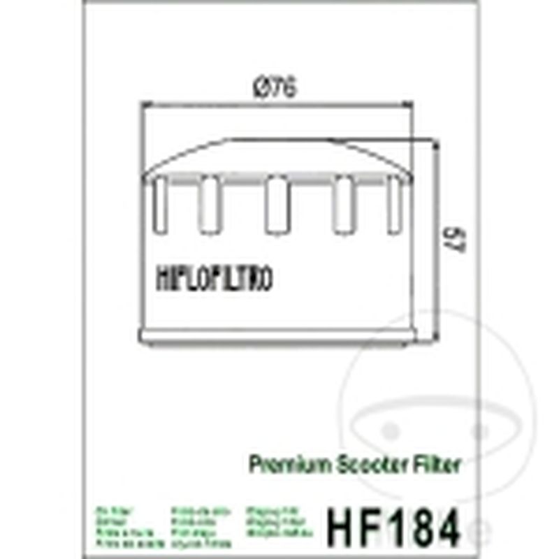 Filtro de Aceite Scooter Hiflo | Recambio Moto | Motos Camaral