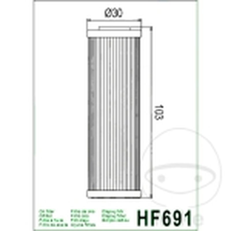Filtro de Aceite Hiflo | Recambios Moto | Motos Camaral