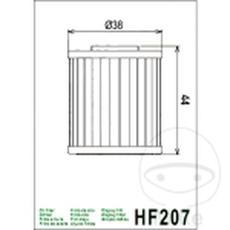 Filtro de aceite Hiflo 7231205 | Recambios Moto | Motos Camaral