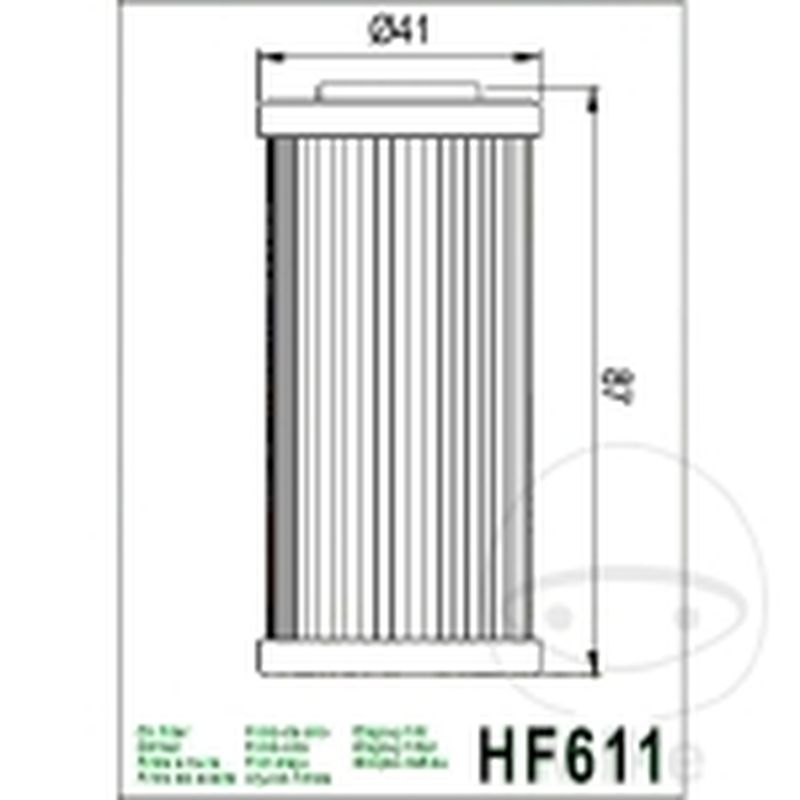 Filtro de aceite Hiflo 7231230 | Motos Camaral