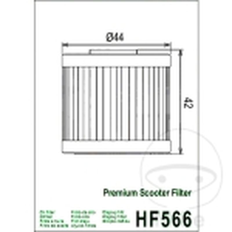 Filtro de Aceite Scooter Hiflo 7231232 | Motos Camaral