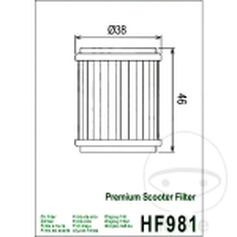 Filtro de Aceite para Scooter | Hiflo | Motos Camaral
