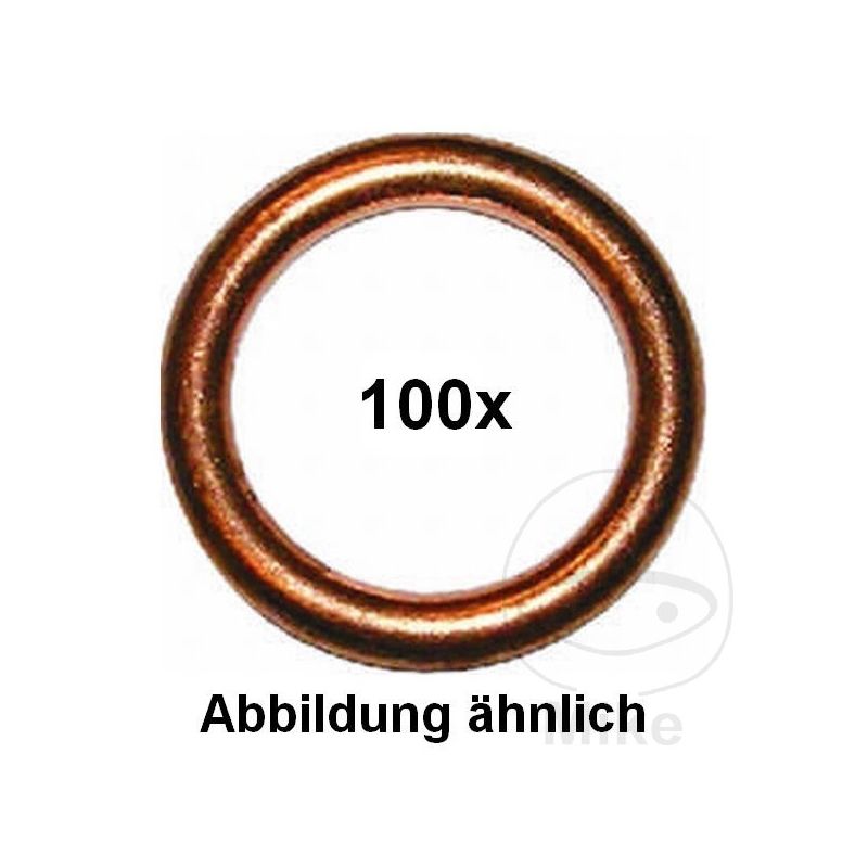 Anillo de sellado cobre 12x18x2.0 (100 uds) | Motos Camaral