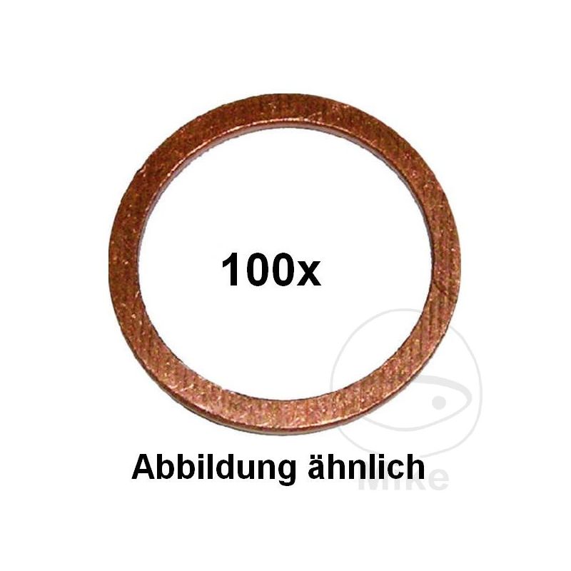 Anillo de sellado cobre 16x20x1.5mm (100 uds) | Motos Camaral
