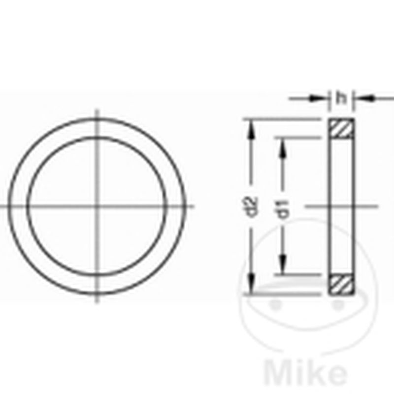 Anillo de sellado alu 12x18 DIN 7603 Pack 100 | Altn 4792040 | Motos Camaral