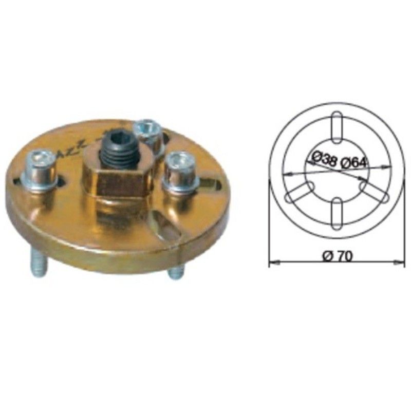 Extractor de volante magnético BUZZETTI de 3 puntos - M6x1.00 - motoscamaralweb.com