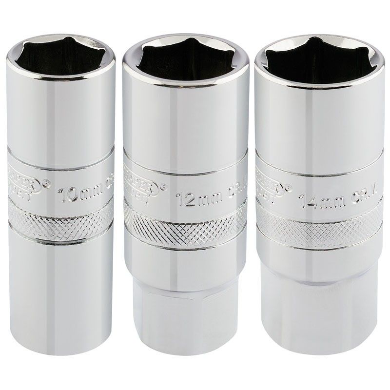 Juego de 3 vasos para bujias 1/2 DRAPER - motoscamaralweb.com
