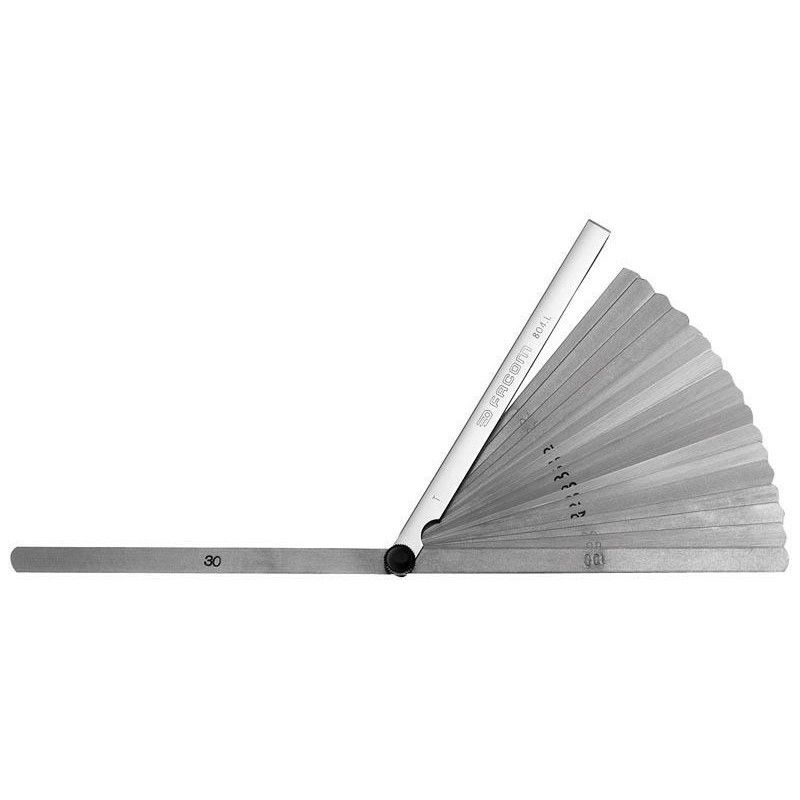 Galgas de espesores métrica FACOM 0.04-1.00mm - motoscamaralweb.com